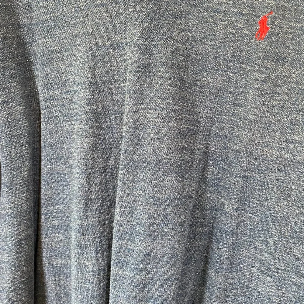 Polo Ralph Lauren Custom Fit Blue Heather Polo Shirt - Picture 3 of 4